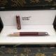 AAA Replica Mont blanc M Yellow Gold Clip & Red Fountain Pen (3)_th.jpg